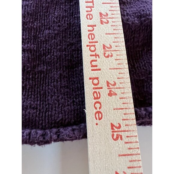 Vintage 90s Erik Stewart purple cotton turtleneck oversized preppy sweater XL - Picture 8 of 8